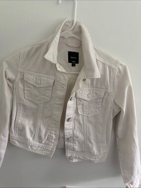 GAP Off-White Girls' Denim Jacket